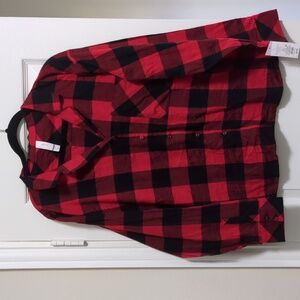 Flannel Pajama set with shorts size L